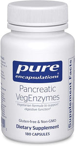 Pure Encapsulations Pancreatic VegEnzymes | Hypoallergenic Supplement for Carbohydrate, Lipid and Protein Digestion | 180 Capsules in Pakistan