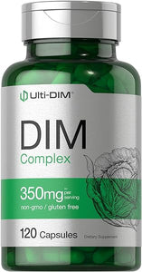 DIM Complex Supplement 350mg | 120 Capsules | Diindolylmethane | with Broccoli & Kale | Non-GMO, Gluten Free | by Horbaach in Pakistan