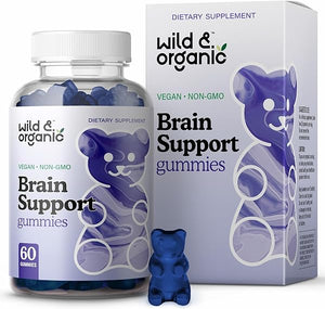 Brain Booster Gummies - Natural Nootropic Dietary Supplement to Support Cognitive Function, Sharpen Memory - Ashwagandha, Bacopa, Ginkgo Biloba, DMAE - 60 Chewables in Pakistan