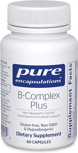 Pure Encapsulations B-Complex Plus - B Vitamins Supplement to Support Neurological Health, Cardiovascular Health, Energy Levels & Nervous System Support* - with Vitamin B12 & More - 60 Capsules in Pakistan