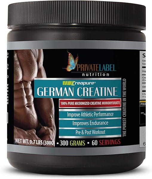 pre workout and test booster - GERMAN CREATINE POWDER - PRE & POST WORKOUT - creatine powder for muscle gain, creatine monohydrate powder, workout, bodybuilding creatine, 1 Can 300 grams 60 Servings in Pakistan