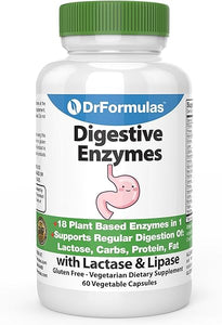 Digestive Enzymes for Bloating Relief, Gas, Lactose Intolerance, Digestion Support with Lactase, Amylase, Lipase, Bromelain, Protease, 60 Capsules in Pakistan