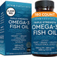 Viva Naturals Triple-Strength Omega 3 Fish Oil with EPA and DHA Supplements Softgels