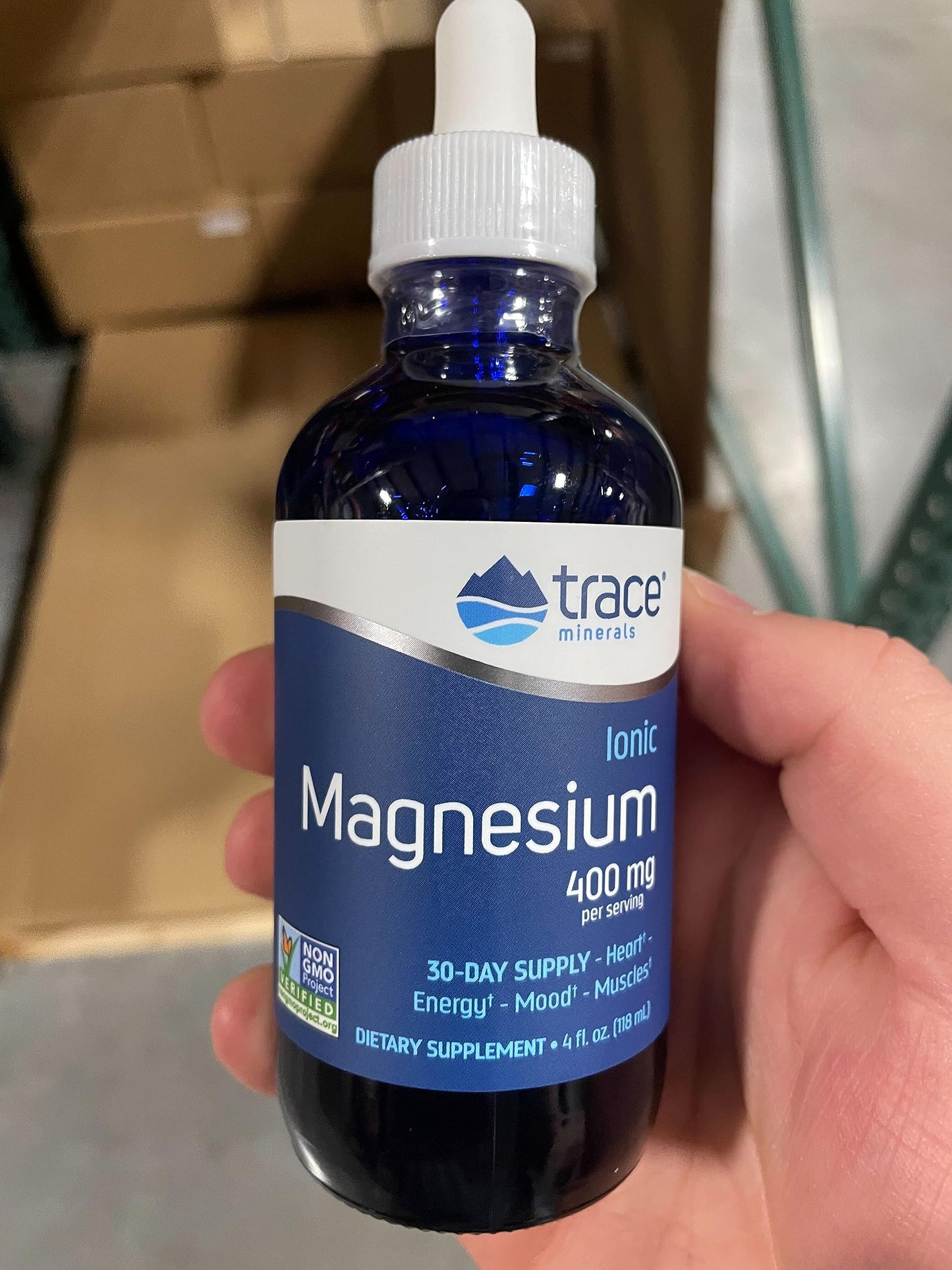 Trace Minerals | Liquid Ionic Magnesium 400 mg | Helps Maintain Essential Body Functions | 4 fl oz (32 Servings)