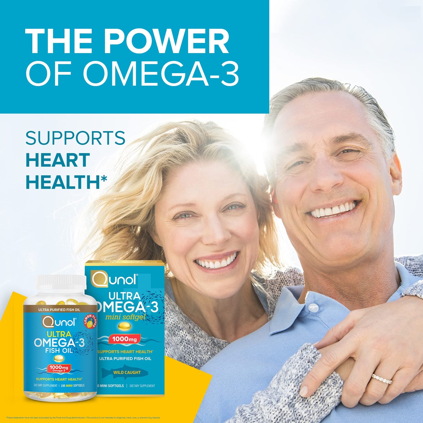 Qunol Fish Oil Omega 3 Mini Softgels, Heart Health Support, Supplement in Pakistan