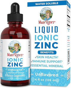 Zinc Supplements for Immune Support | Ionic Zinc for Kids & Adults | Liquid Zinc Supplement | 40 Day Supply | Zinc Sulfate | Skin Care Supplement | Vegan | Gluten Free | Glycerin Based | 4 oz in Pakistan
