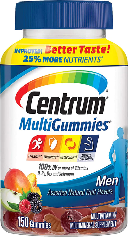 Centrum Supplement Multivitamin for Men in Pakistan Multimineral with Selenium Multi Gummies Gummy