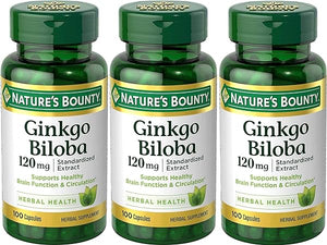 Nature's Bounty Ginkgo Biloba 120 mg 100 ea (Pack of 3) in Pakistan