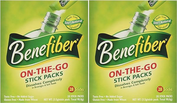 Benefiber Stick Pack Fiber Supplement, Taste Free, Dissolves Completely 28-4g(0.14oz) 2PACK TOTAL 56 STICKS in Pakistan