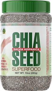 Sanar Naturals Chia Seed, 10 oz - Great Source of Omega-3, Omega-6, Dietary Fibers and Protein, Energy Boost, Weight Management and Diet Support, Non-GMO, Gluten Free in Pakistan