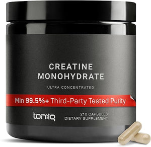 Creatine Pills 99.5%+ Purity 5000mg Ultra High Purity - Third-Party Tested Creatine Monohydrate Capsules - Pre and Post Workout Creatine Supplement for Men & Women -1Month in Pakistan