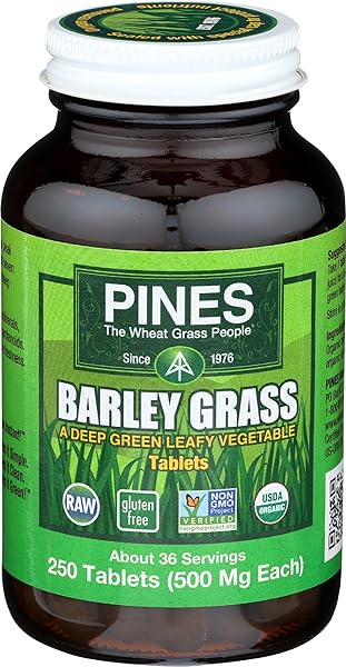 Pines Organic Barley Grass, 500 mg, 250 Count in Pakistan