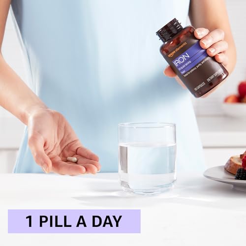 Amazon Elements Iron 18mg Capsules, Supports Red Blood Cell Production Supplement in Pakistan