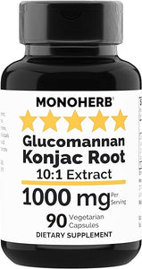 Amorphophallus konjac Radix Extract Glucomannan 1000 mg - 90 Vegetarian Capsules in Pakistan