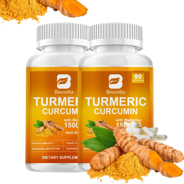 BEWORTHS 90 Pills Organic Turmeric Curcumin Supplement with Black Pepper High Potency Supports Joint,Antioxidant & Immune System in Pakistan BEWORTHS 90 Pills Organic Turmeric Curcumin Supplement with Black Pepper High Potency Supports Joint,Antioxidant & Immune System in Pakistan