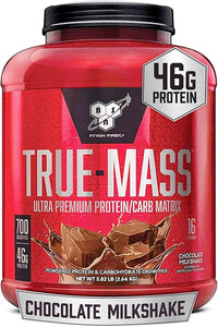 BSN MASS Muscle Mass Gainer Protein Powder, Strawberry Milkshake