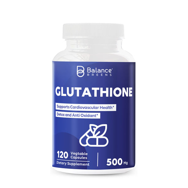 Balancebreens Active Form (Reduced) Glutathione Supplement - 500mg - 120 Vegan Capsules - L-Glutathione GSH Supports Cardiovascular Health, Antioxidant Support, Liver Detox, Skin Whitening in Pakistan Balancebreens Active Form (Reduced) Glutathione Supplement - 500mg - 120 Vegan Capsules - L-Glutathione GSH Supports Cardiovascular Health, Antioxidant Support, Liver Detox, Skin Whitening in Pakistan