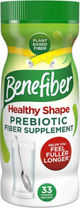 Benefiber Healthy Shape Prebiotic Fiber Supplement Powder for Digestive Health, Daily Fiber Powder - 67 Servings (17.6 Ounces)