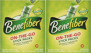 Benefiber Stick Pack Fiber Supplement, Taste Free, Dissolves Completely 28-4g(0.14oz) 2PACK TOTAL 56 STICKS in Pakistan