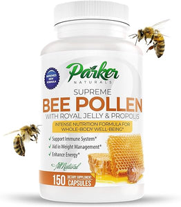 Best Bee Pollen, Royal Jelly, Propolis - Made by USA Bee Keepers - 150 Vegetarian Capsules - Made in GMP Certified Facility! in Pakistan