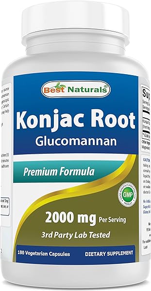 Best Naturals Konjac Root 2000mg, 180 Count in Pakistan