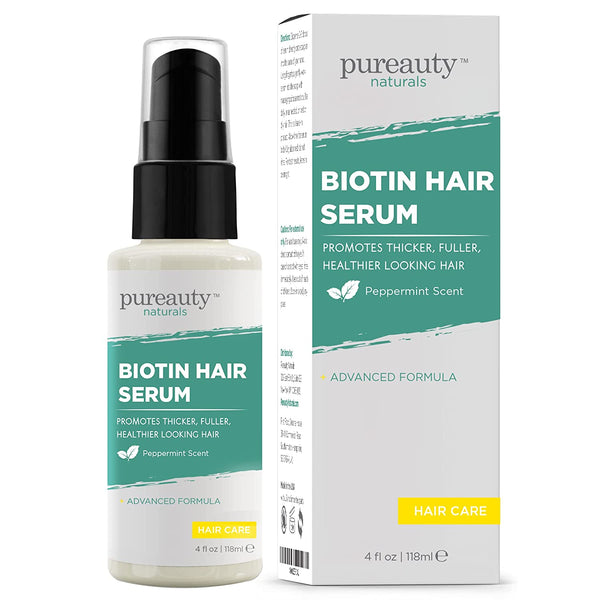 Biotin Hair Growth Serum - Biotin serum & Hair growth oil and hair serum - Topical hair growth product for thicker looking hair growth for women & men hair loss serum - Biotin oil by Pureauty Naturals in Pakistan Biotin Hair Growth Serum - Biotin serum & Hair growth oil and hair serum - Topical hair growth product for thicker looking hair growth for women & men hair loss serum - Biotin oil by Pureauty Naturals in Pakistan