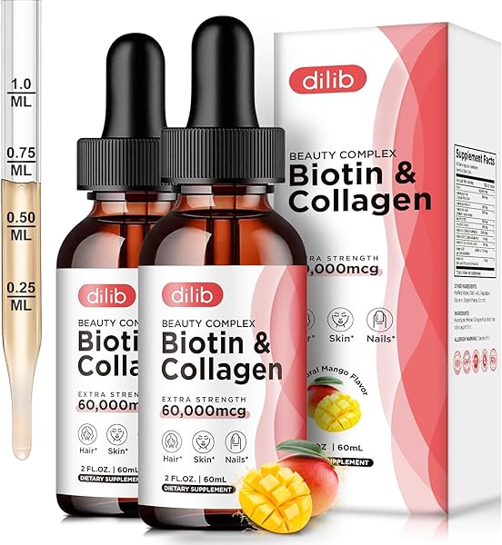 (2 Pack) Liquid Biotin with Hyaluronic Acid, in Pakistan