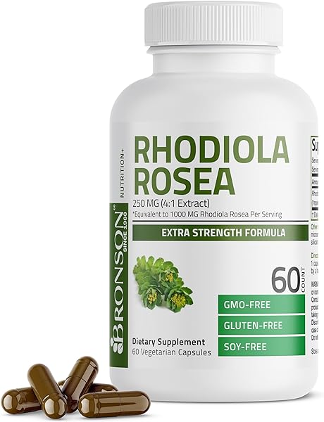 Bronson Rhodiola Rosea Vegetarian Capsules - in Pakistan