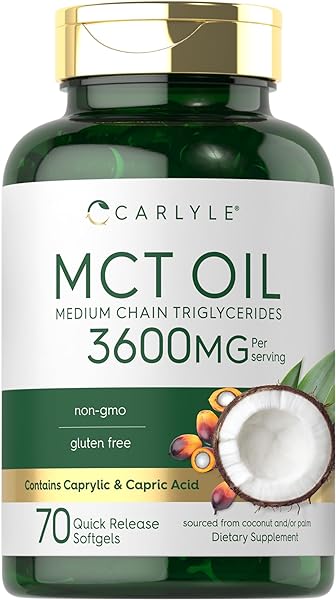 Carlyle MCT Oil Capsules 3600 mg | 70 Softgel in Pakistan