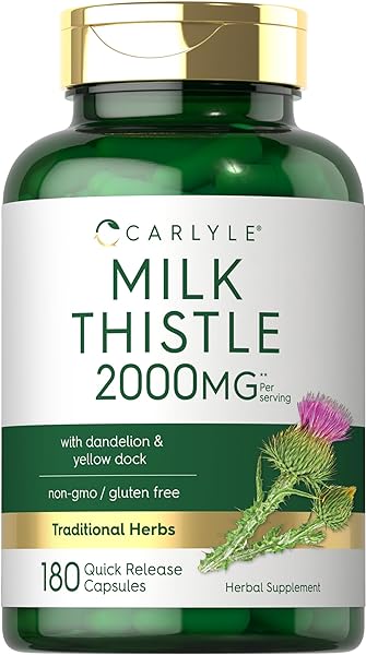 Carlyle Milk Thistle 2000mg | 180 Capsules | in Pakistan