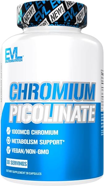Chromium Picolinate 1000mcg Mineral Supplement - High Strength Chromium Supplement for Metabolism Hunger and Weight Support - Evlution Nutrition Lean Muscle Mass Gainer Bodybuilding Supplement in Pakistan in Pakistan Chromium Picolinate 1000mcg Mineral Supplement - High Strength Chromium Supplement for Metabolism Hunger and Weight Support - Evlution Nutrition Lean Muscle Mass Gainer Bodybuilding Supplement in Pakistan in Pakistan