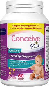Conceive Plus Womens Fertility Support - Conception Formula, Fertility Prenatal Vitamin, 60 Capsules, 30 Day Supply
