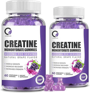 Creatine Monohydrate Gummy for Men & Women, Creatine Supplement with Collagen, BCAA, L-Citrulline, Creatine Chews, Pills and Powder Alternative, Sugar-Free, Vegan & Gluten-Free in Pakistan