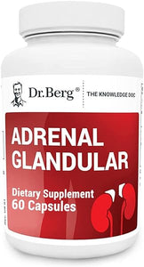 Dr. Berg's Adrenal Glandular - Cortisol Manager, More Energy, Focus, Stress and Immunity Support with Hormone Balance Formula - Adrenal Fatigue Supplements - 60 Capsules in Pakistan