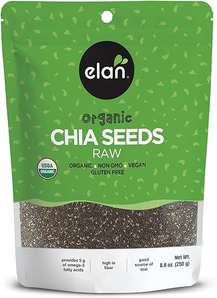 Elan Organic Chia Seeds, 8.8 oz, Natural Raw in Pakistan