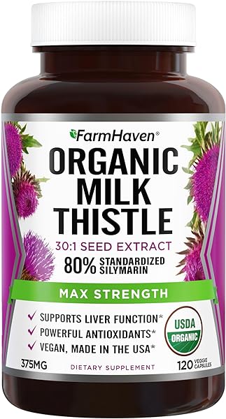 FarmHaven USDA Organic Milk Thistle Capsules in Pakistan