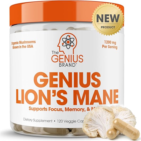 Genius Lions Mane Mushroom Supplement, 120 Pi in Pakistan