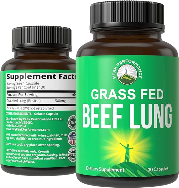 Grass Fed Beef Lung Capsules. Lung Support Su in Pakistan