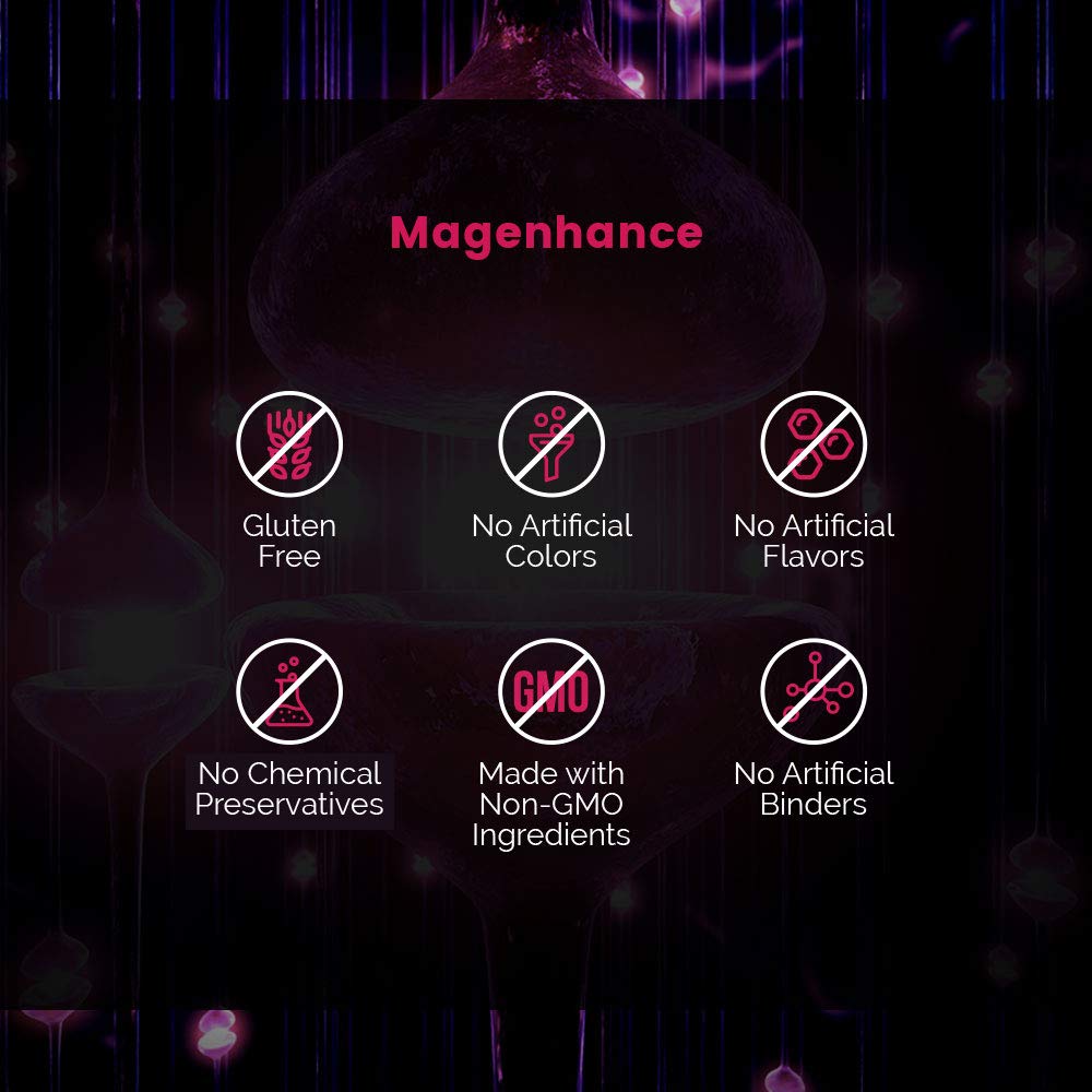 Intelligent Labs MagEnhance Magnesium Supplement, Magnesium-L-Threonate Complex with Magnesium Glycinate and Taurate, 90 Capsules