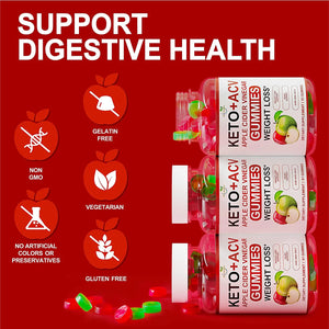 Keto Gummies Apple Cider Vinegar - Keto ACV Gummies Advanced Weight Fat Management Loss - ACV Keto Gummies - Super Slim Keto Blast Gummy Bears for Cleanse & Detox - Supports Digestion - Made in USA