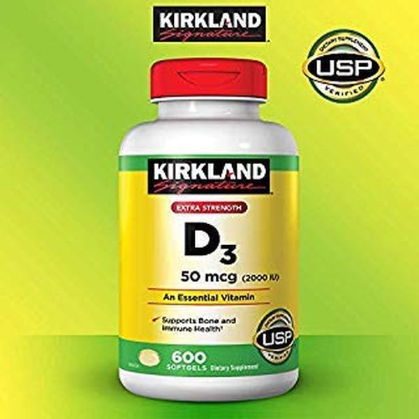 Kirkland Signature Expect More Extra Strength D3 50 mcg, 600 Softgels in Pakistan Kirkland Signature Expect More Extra Strength D3 50 mcg, 600 Softgels in Pakistan