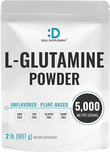 L Glutamine Powder Supplement, 5g Per Serving in Pakistan