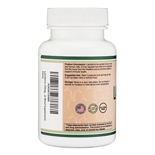 Lactoferrin 250mg per Serving (60 Capsules) Patented Bioferrin Lactoferrin Supplement in Pakistan