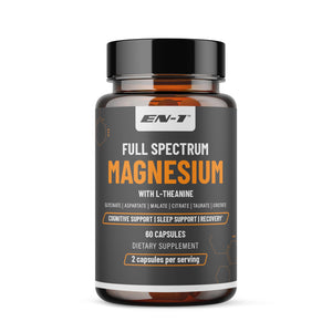 Magnesium Supplement, Magnesium w/L Theanine, P5P (B6), Zinc, Glycine, 6 Forms of Magnesium, L Theanine Supplement - 60 Capsules