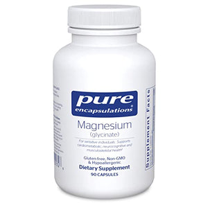 Magnesium Supplement in Pakistan Pure Encapsulations Glycinate to Support Stress Relief, Sleep, Heart Health, Nerves, Muscles & Metabolism