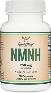 NMNH (Dihydronicotinamide Mononucleotide) 250mg Per Serving, 60 Count (30 Servings) NAD Supplement to Boost NAD+ Levels as We Age (May Be More Effective Than Nicotinamide Riboside) by Double Wood in Pakistan