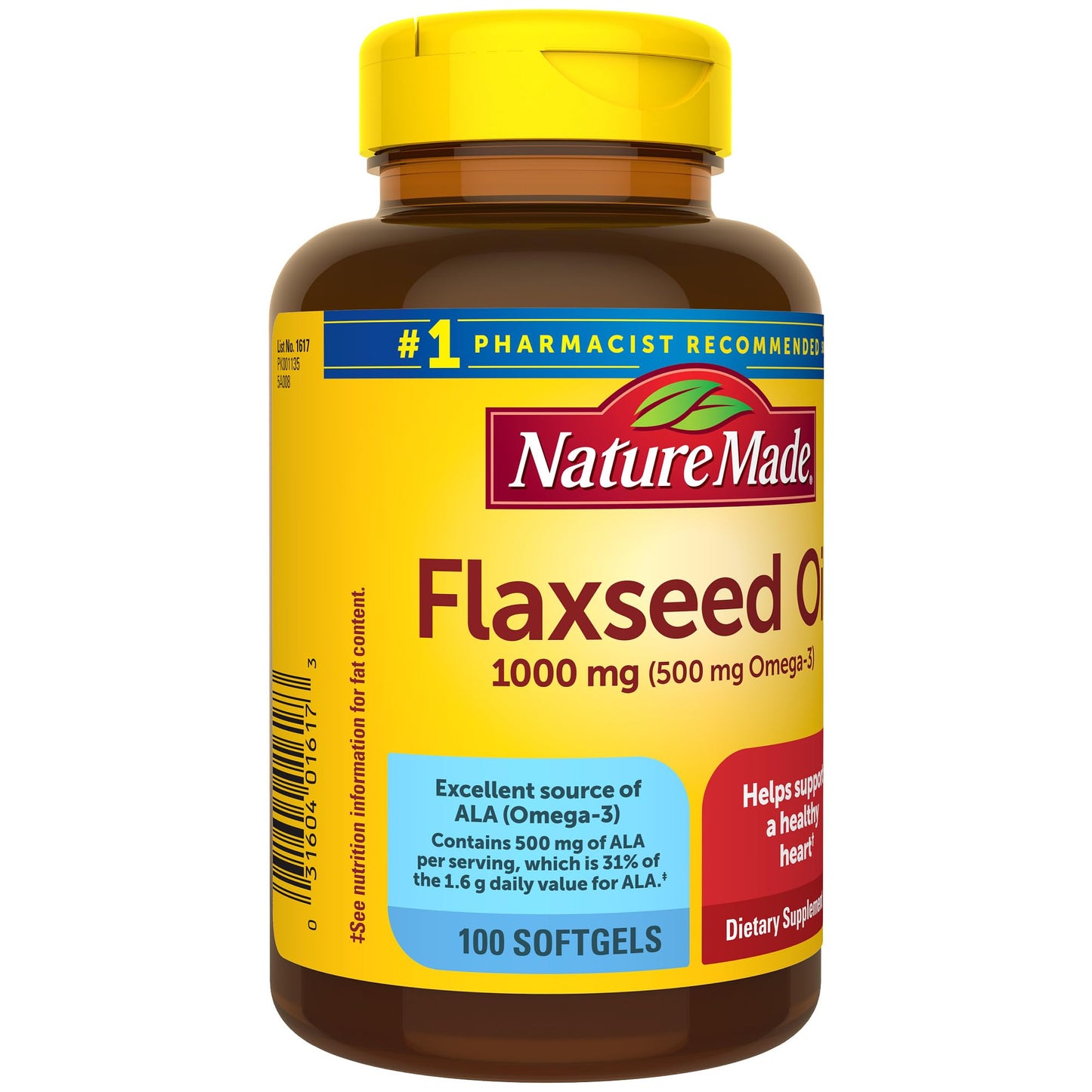 Nature Made Flaxseed Oil 1000 mg, Fish Free Omega 3 Supplement, Dietary Supplement in Pakistan