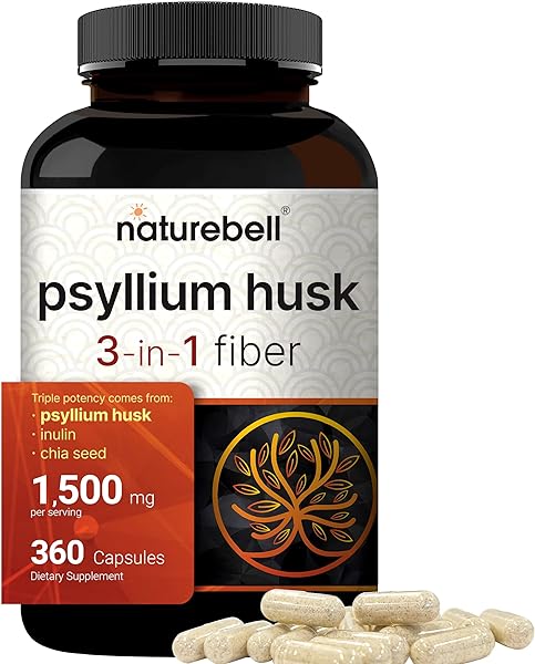 NatureBell Psyllium Husk Capsules 1500mg Per in Pakistan