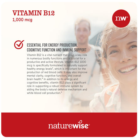 NatureWise Vitamin B12 1,000 mcg for Mental Clarity & Cognitive Function + Energy Support for Maximum Vitality and Wellbeing | B12 (150 softgels)