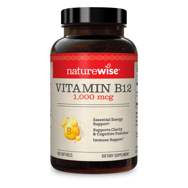 NatureWise Vitamin B12 1,000 mcg for Mental Clarity & Cognitive Function + Energy Support for Maximum Vitality and Wellbeing | B12 (150 softgels) in Pakistan NatureWise Vitamin B12 1,000 mcg for Mental Clarity & Cognitive Function + Energy Support for Maximum Vitality and Wellbeing | B12 (150 softgels) in Pakistan